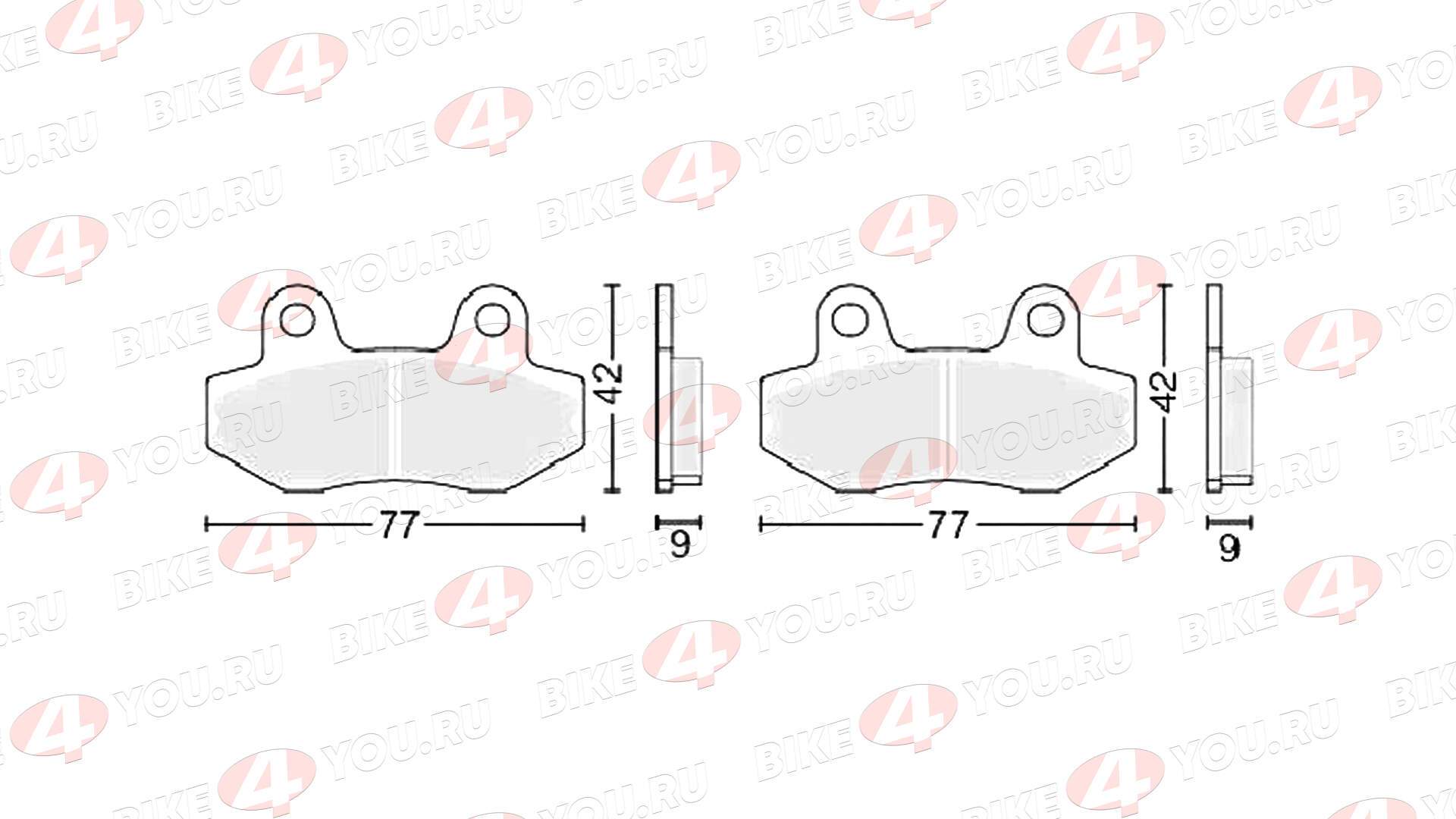 Колодки тормозные дисковые №1
