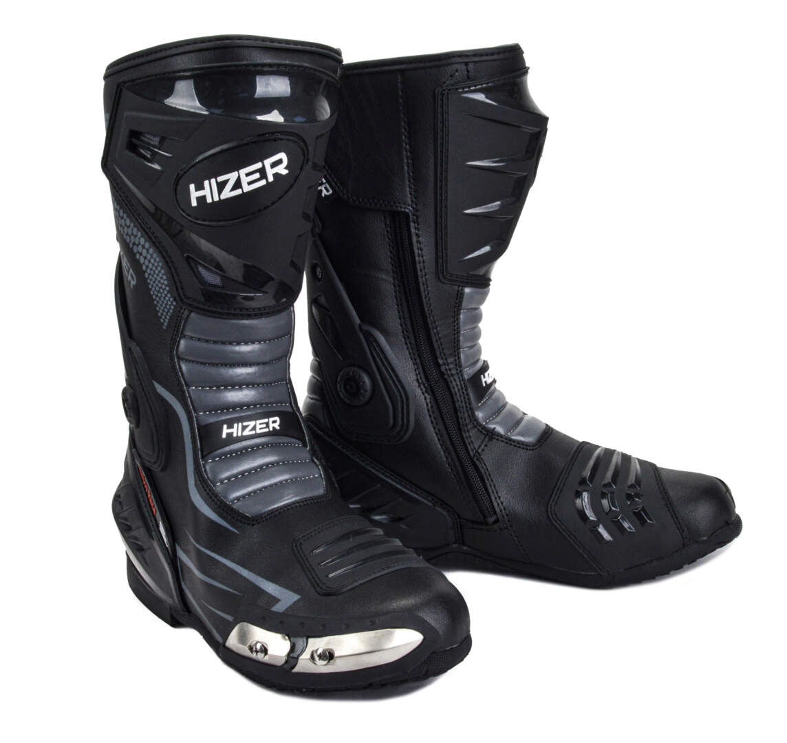 Мотоботы HIZER AT-6000 black/gray (р. 39)