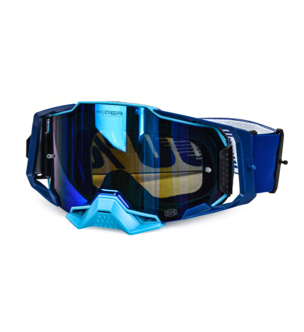 Очки мотокросс 100% №12 blue/black